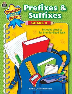 Book cover for Prefixes & Suffixes Grade 4