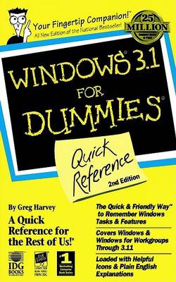 Book cover for Windows 3.1 for Dummies Quick Reference