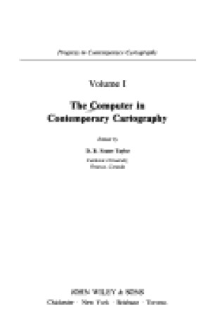 Cover of Computer in Contemporary Cartography