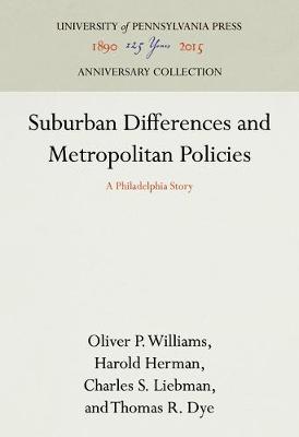 Book cover for Suburban Differences and Metropolitan Policies