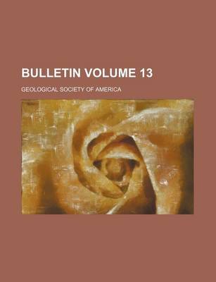 Book cover for Bulletin Volume 13