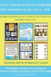 Book cover for Kindergarten Worksheet Games (A full color activity workbook for children aged 4 to 5 - Vol 2)