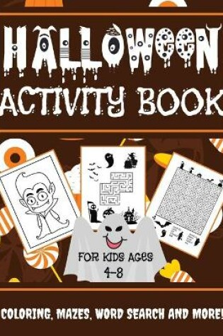 Cover of Halloween Activity Book For Kids Ages 4-8