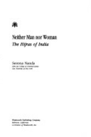 Cover of Neither Man Nor Woman