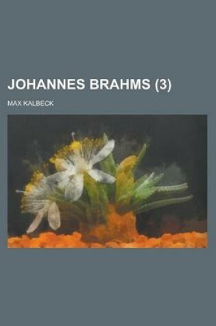 Cover of Johannes Brahms (3)