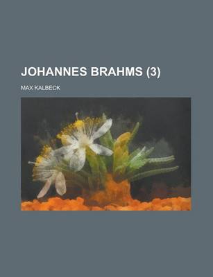 Book cover for Johannes Brahms (3)
