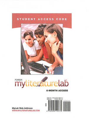 Book cover for MyLiteratureLab -- Standalone Access Card (6-month access)