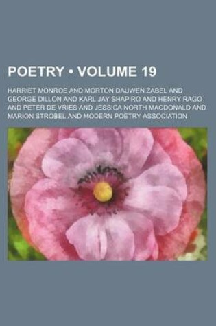 Cover of Poetry (Volume 19 )