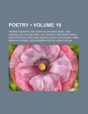 Book cover for Poetry (Volume 19 )
