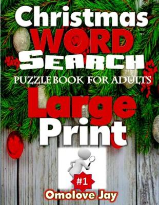 Book cover for Christmas WORD SEARCH Puzzle Book for Adults Large Print