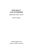 Book cover for Diplomacy and Enterprise