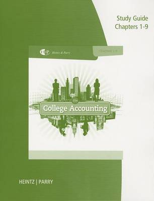 Book cover for College Accounting Study Guide and Working Papers, Chapters 1-9