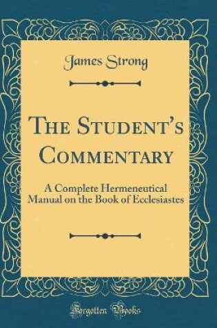 Cover of The Student's Commentary