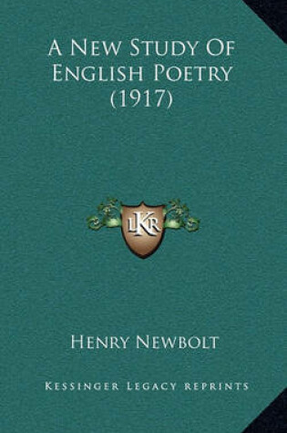 Cover of A New Study of English Poetry (1917)