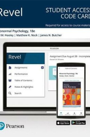 Cover of Revel for Abnormal Psychology -- Access Card