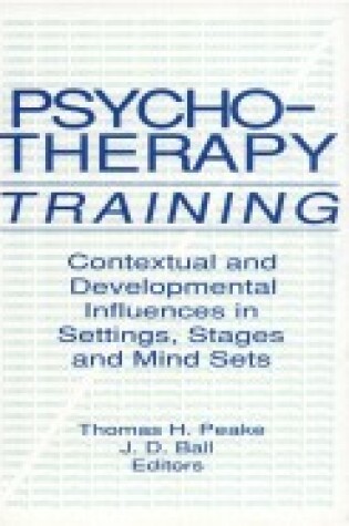 Cover of Psychotherapy Traini