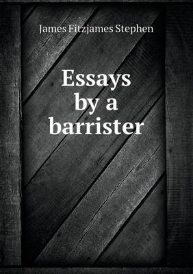 Book cover for Essays by a barrister