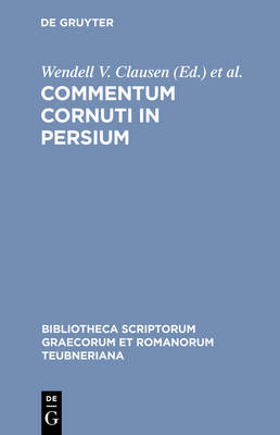 Cover of Commentum Cornuti in Persium