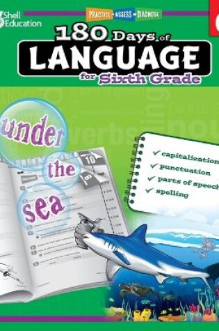 Cover of 180 Days of Language for Sixth Grade
