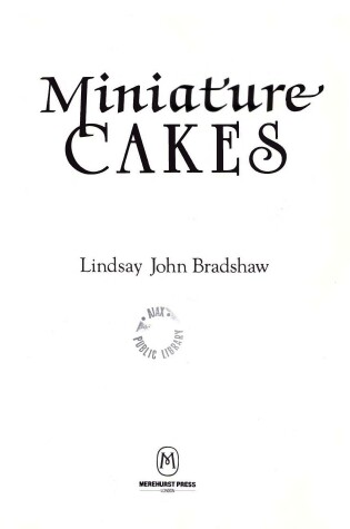 Cover of Miniature Cakes