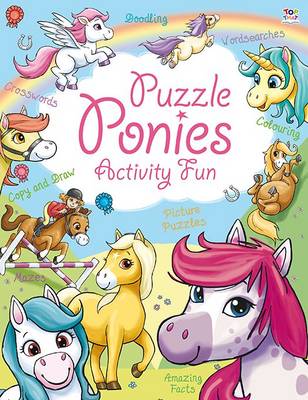 Book cover for Puzzle Ponies Activity Fun