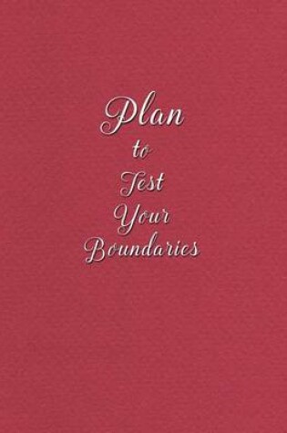 Cover of Plan To Test Your Boundaries