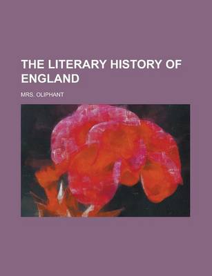 Book cover for The Literary History of England