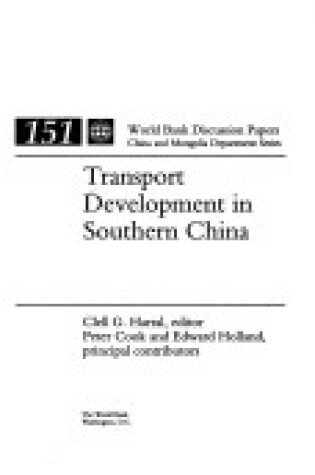 Cover of Transport Development in Southern China