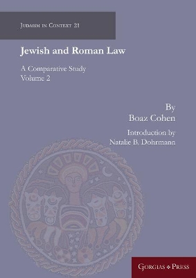 Book cover for Jewish and Roman Law (vol 2)