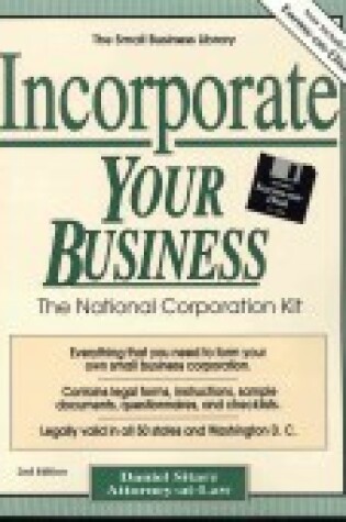 Cover of Incorporate Your Business (3.5 IBM with Book)