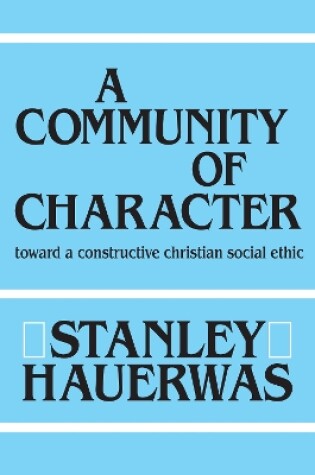 Cover of A Community of Character