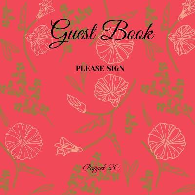 Book cover for Guest Book- Roses Garden - For any occasion - 66 color pages -8.5x8.5 Inch