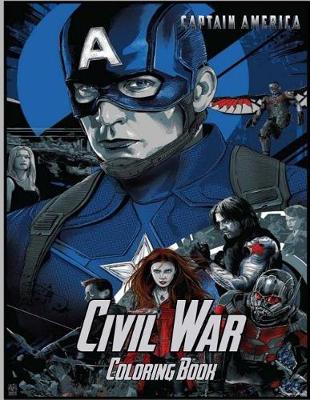 Book cover for Captain America Civil War Coloring Book