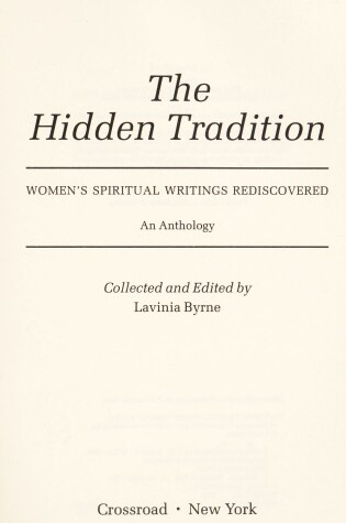 Cover of The Hidden Tradition