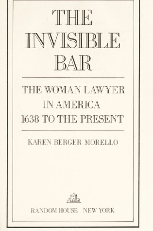Cover of The Invisible Bar