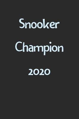 Book cover for Snooker Champion 2020