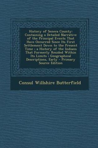 Cover of History of Seneca County
