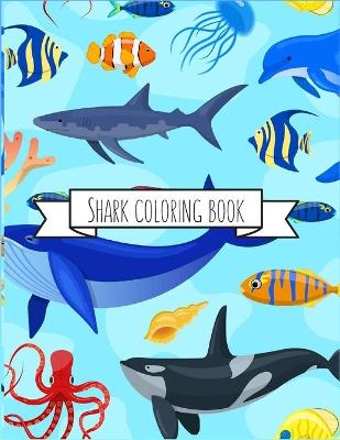 Book cover for Shark Coloring Book