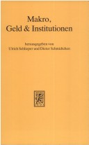 Book cover for Makro, Geld & Institutionen
