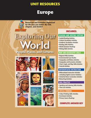 Cover of Exploring Our World, Unit Resources Europe