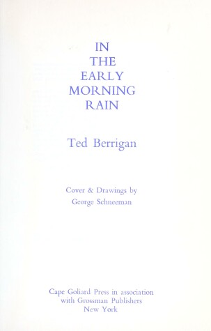 Book cover for In the Early Morning