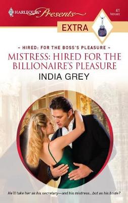 Book cover for Mistress: Hired for the Billionaire's Pleasur