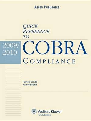 Book cover for Quick Reference to Cobra Compliance, 2009-2010 Edition