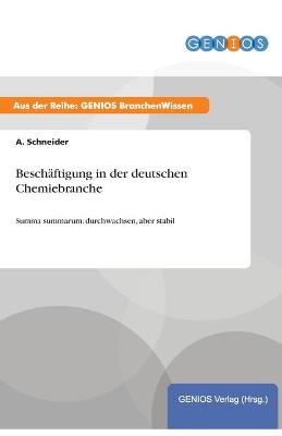 Book cover for Beschaftigung in der deutschen Chemiebranche