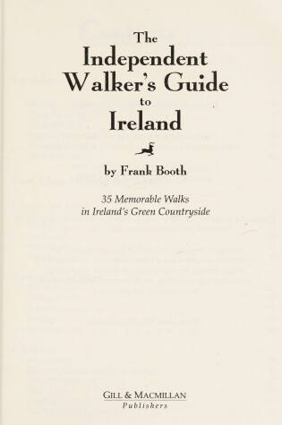 Cover of The Independent Walker's Guide to Ireland