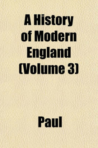 Cover of A History of Modern England (Volume 3)