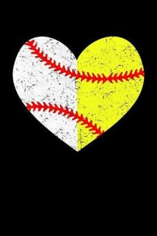 Cover of Funny baseball und softball heart journal