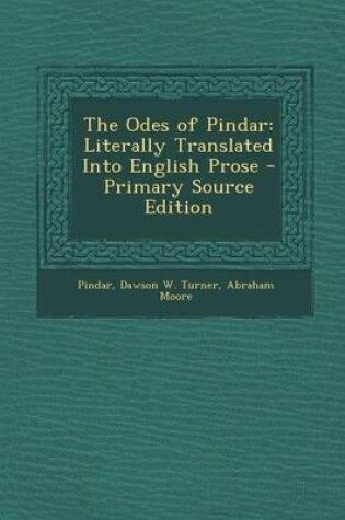 Cover of The Odes of Pindar