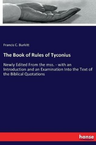 Cover of The Book of Rules of Tyconius