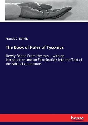 Book cover for The Book of Rules of Tyconius